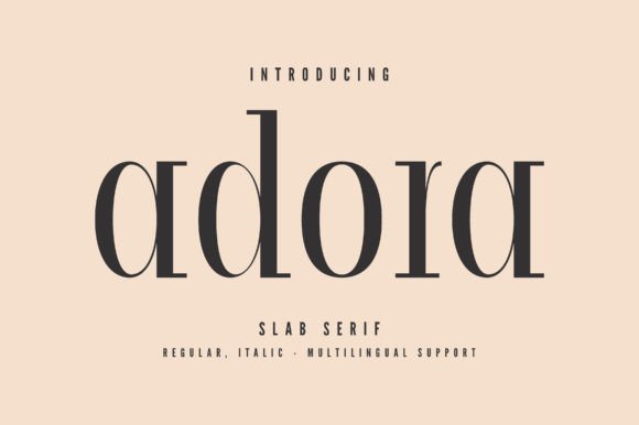 Adora Font: Modern Slab Serif for Makers