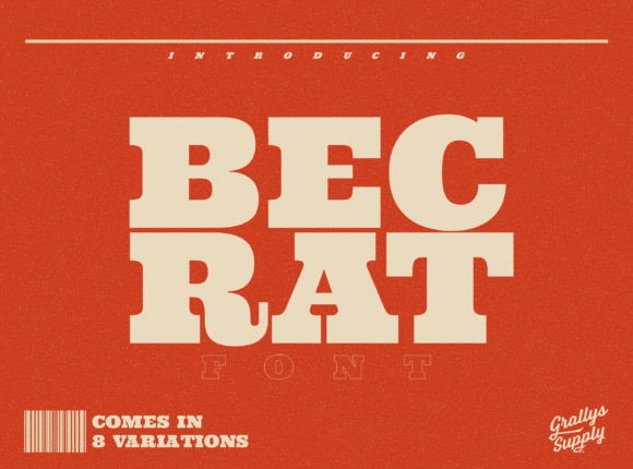 Becrat Font Review: Bold Slab Serif for Designers