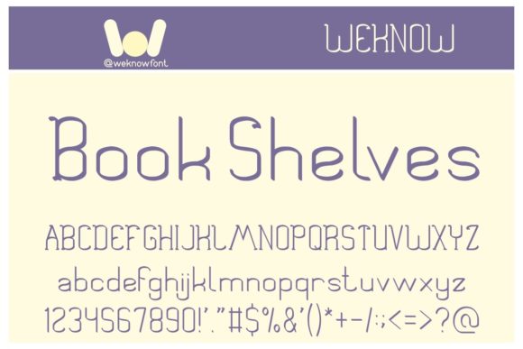 Book Shelves Font for Bold Brand Identity