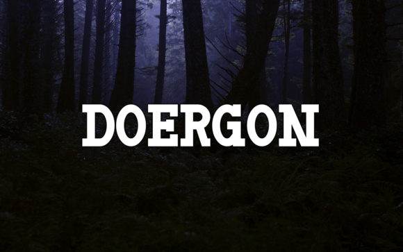 Doergon Typeface for Editorial Design