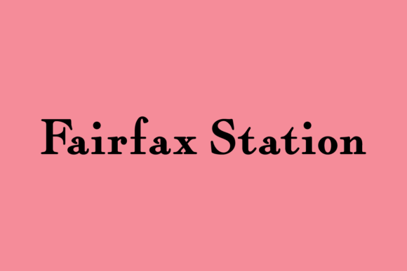 Fairfax Station Font for Editorial Design
