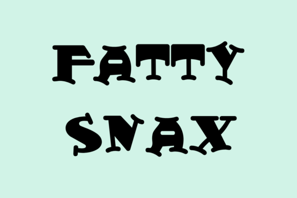 Fatty Snax Font for Whimsical Maker Designs