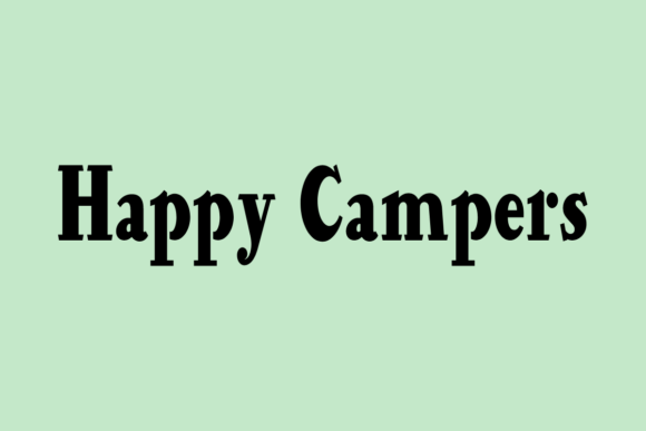 Happy Campers Font for Handmade Branding