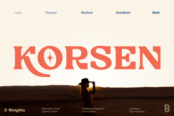 Korsen Serif Font for Handmade Brands