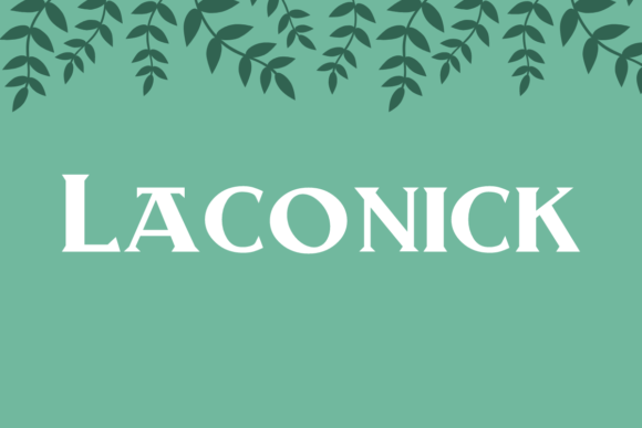 Laconick Typeface for Editorial Design