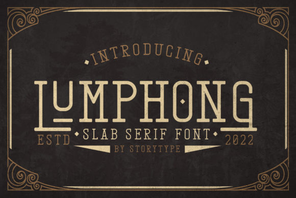 Lumphong Vintage Slab Serif Font Review