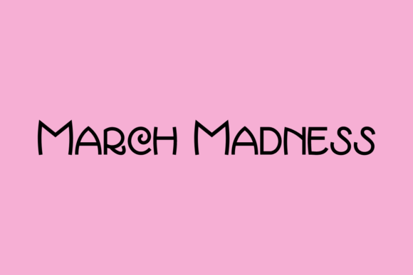 March Madness Typeface for Bold Editorial Design
