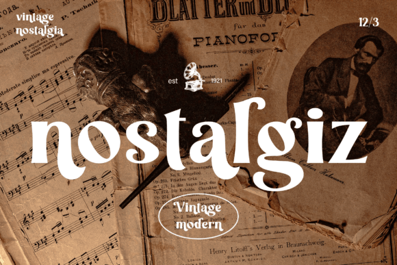 Nostalgiz: A Vintage Modern Slab Serif Typeface