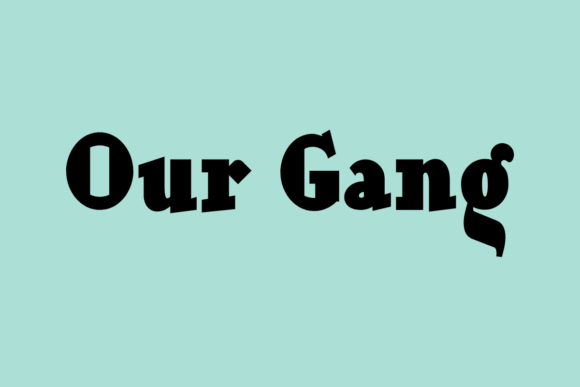 Our Gang Slab Serif Font for Web Headers