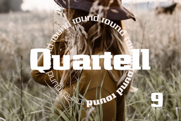 Quartell Round Font for Editorial Design