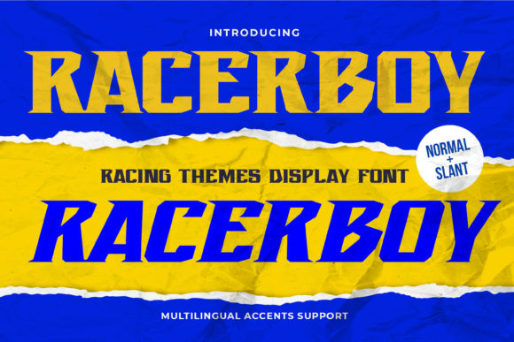 Recerboy: A Racing Slab Serif Font for Bold Designs