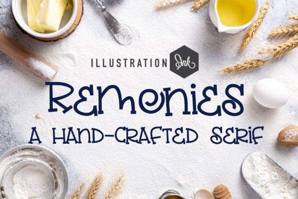 Remonies Typeface for Handmade Crafts