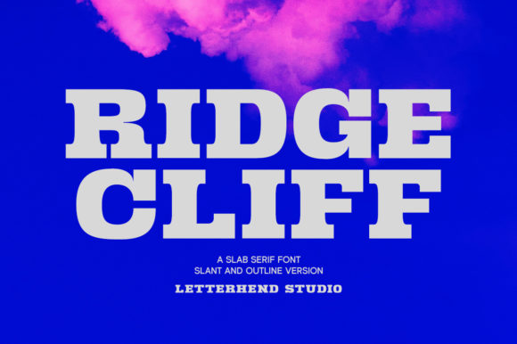Ridge Cliff Typeface for Bold Editorial Headers