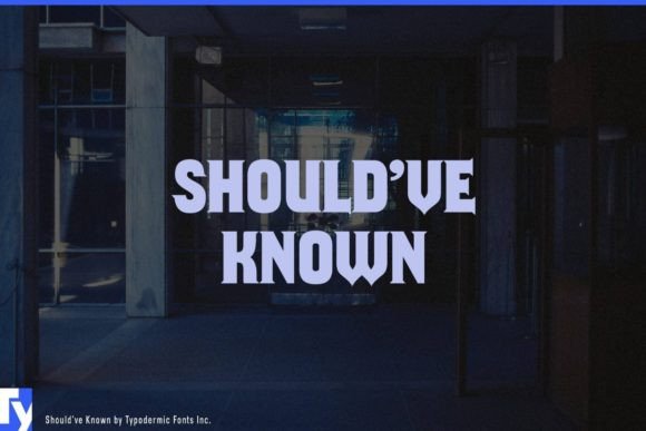 Should’ve Known Typeface for Bold Branding