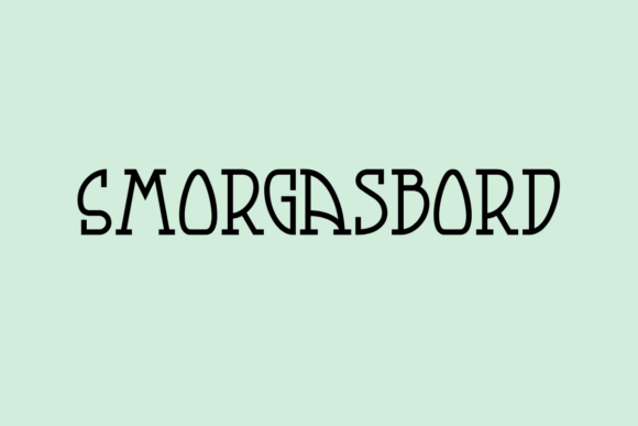 Smorgasbord Typeface Review for Modern Branding