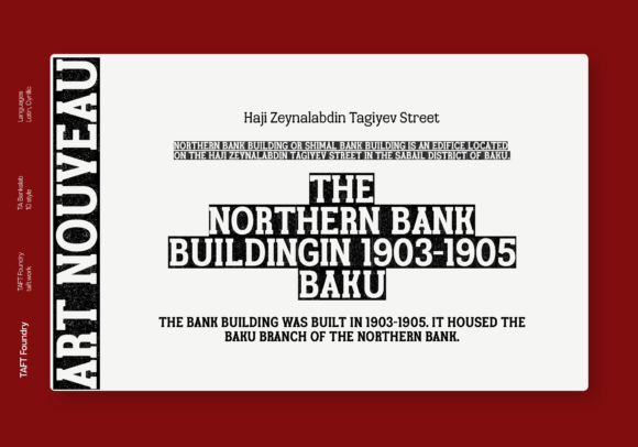 TA Bankslab Art Nouveau Font for Small Business Branding