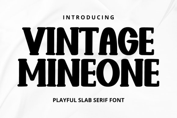 Vintage Mineone: The Ultimate Slab Serif for Bold Designs